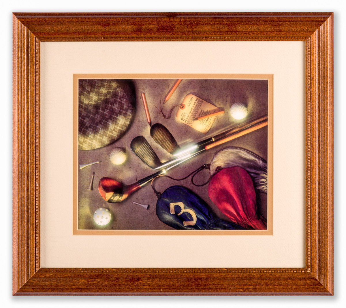 Classic Golf Collage - Framed Art