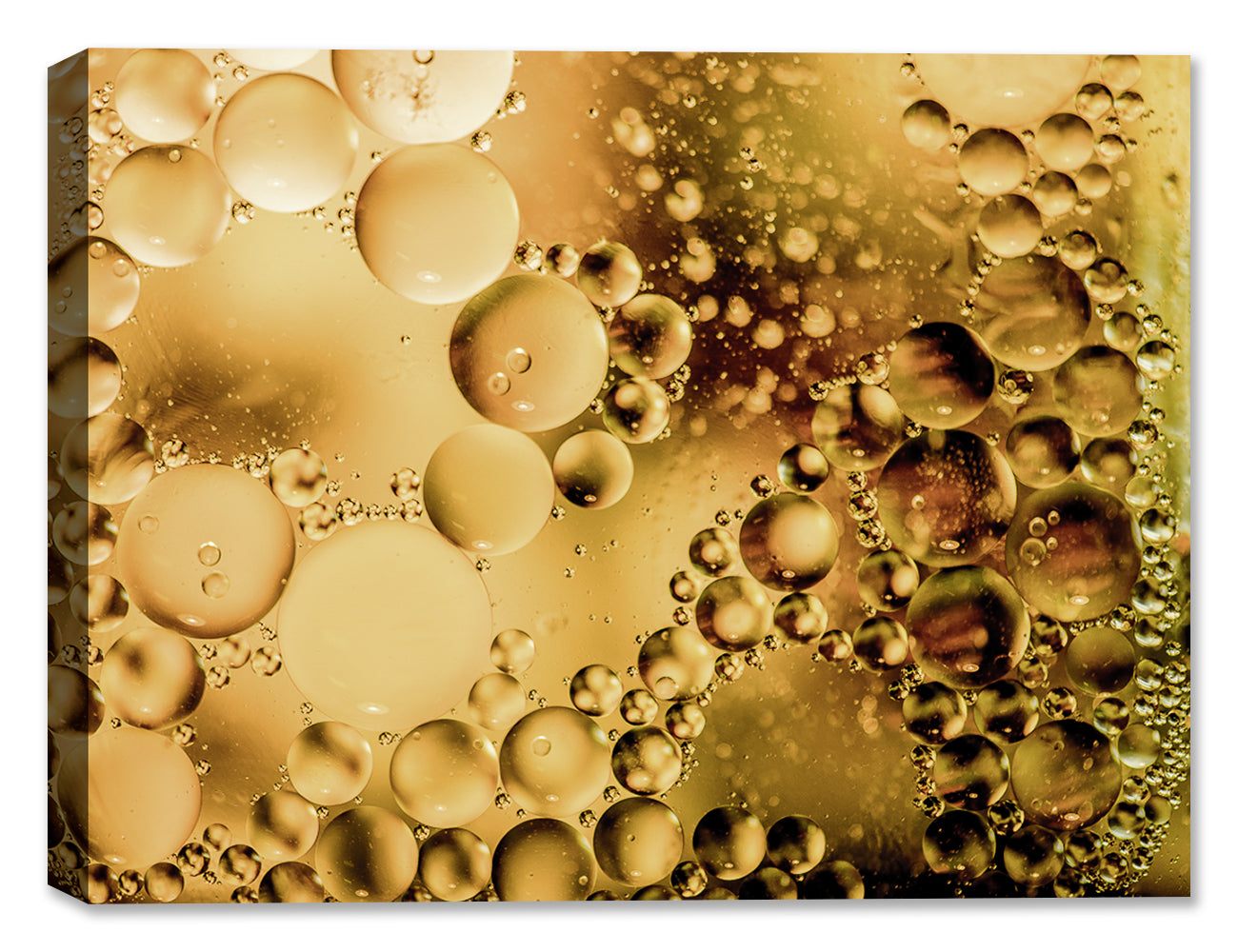 Macro photo of bubbles printed on a canvas wrap - # 34 in  series