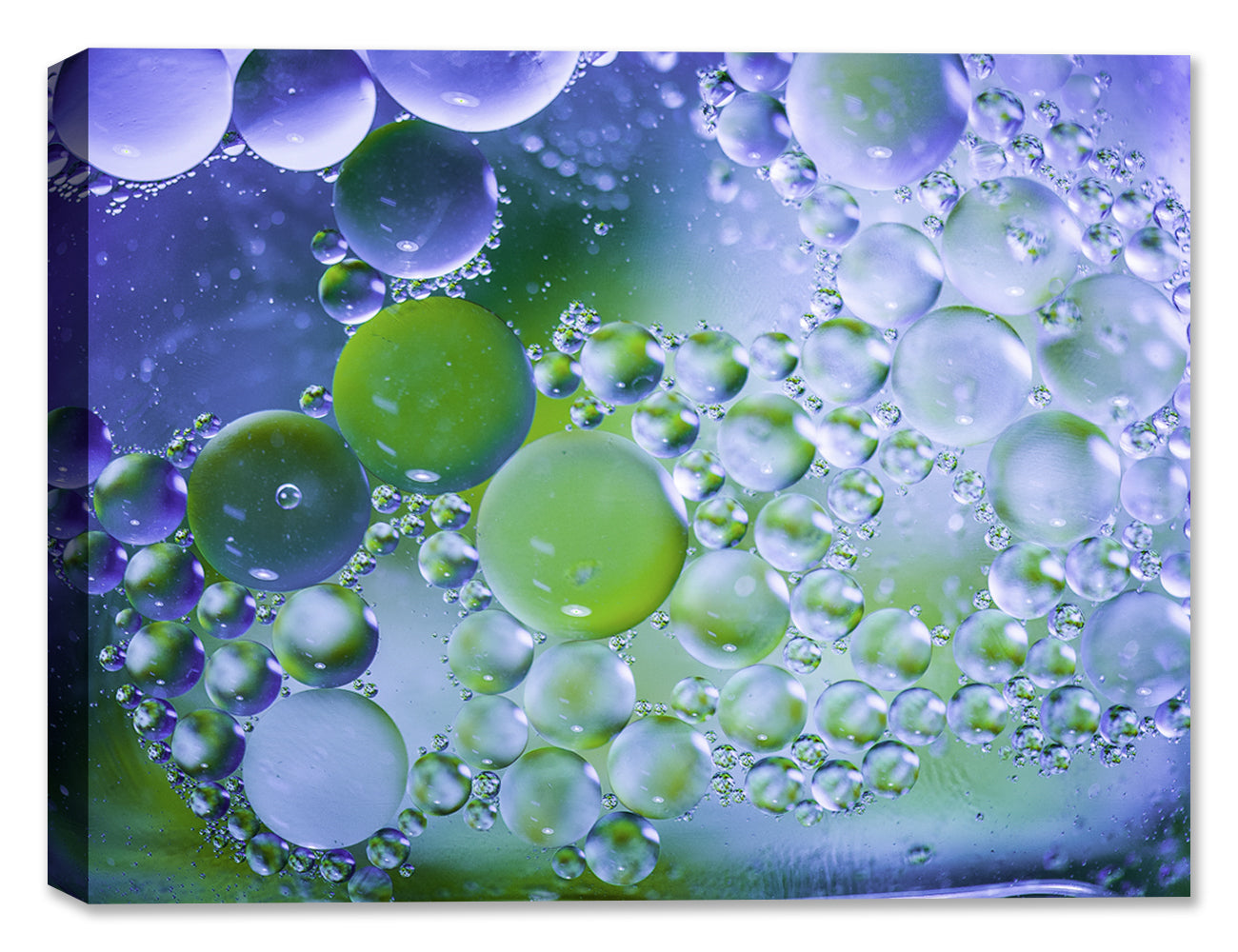 Bubbles No. 37 - Latex Ink on Canvas - Macro Photography