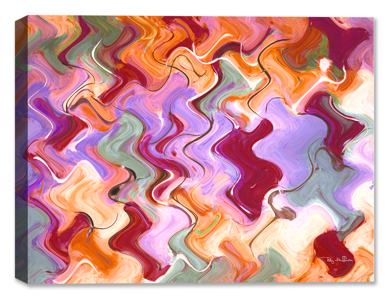 Orderly Direction - Abstract Watercolor on Canvas