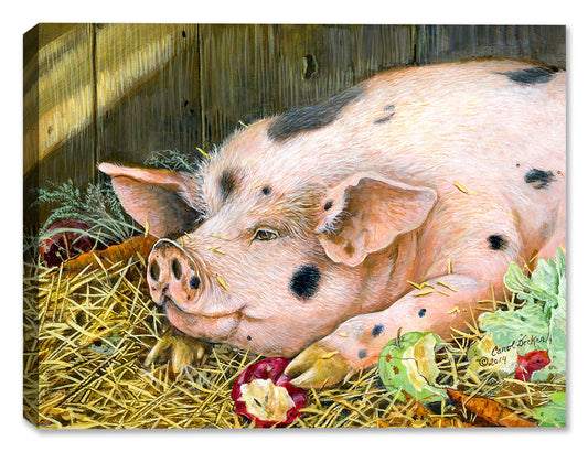 Salad Bar - Pig - Canvas Art Plus
