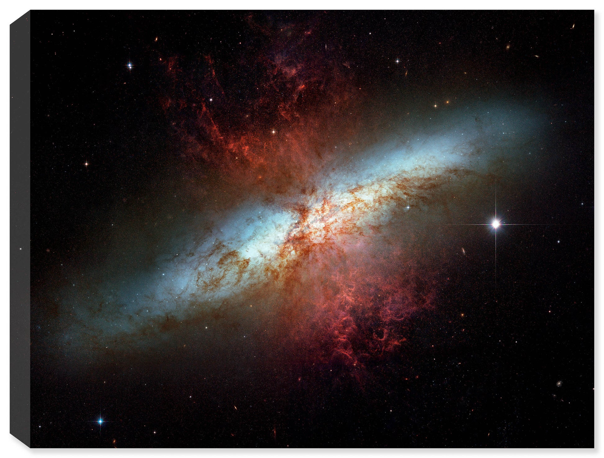 Satrburst Galaxy Space Photo on Canvas