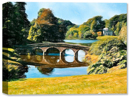 Stourhead Garden in England - Fine Art Canvas Print - Canvas Art Plus