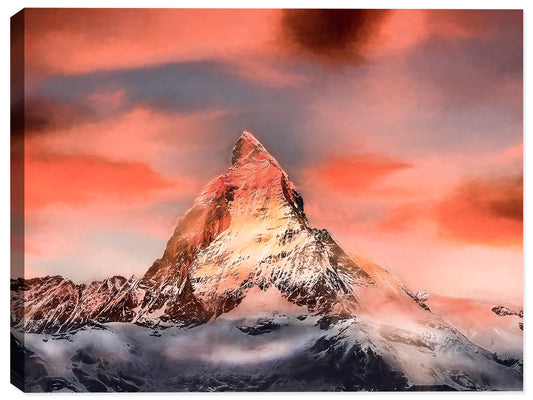 Photography of "The Peak" - printed on Canvas. 