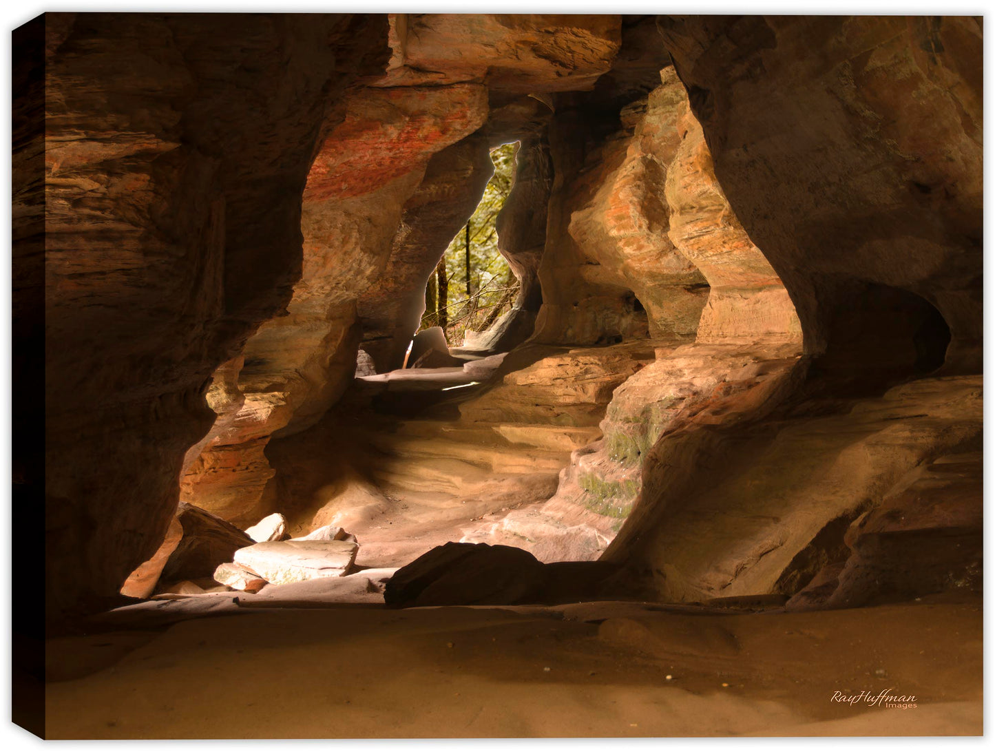 Fine Art Photograph of "The Rock House" by Ray Huffman printed on Canvas.