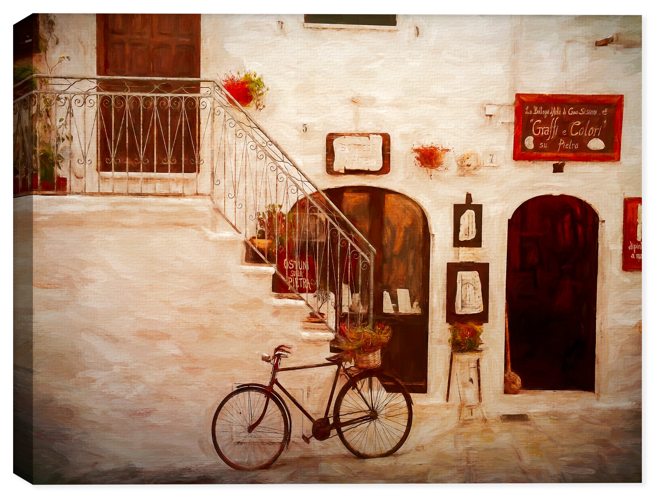 Vintage Bicycle on Canvas Wrap