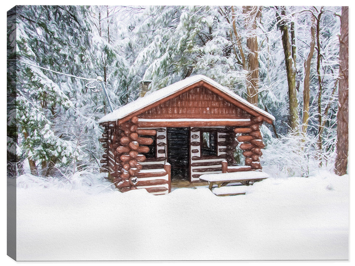 Winter Shelter - Fine Art Photography on Canvas
