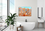 Painting of a Buck Deer on Canvas - Hanging on Bathroom Wall