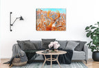 Painting of a Buck Deer on Canvas - Hanging on Living Room Wall