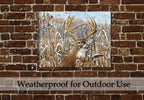 Painting of a Buck Deer on Canvas - Hanging on Patio Outdoor Wall - Waterproof Canvas