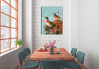 Ghost Lake Woodies - Canvas Wrap on Dining Room Wall