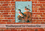 Ghost Lake Woodies - Waterproof Canvas Wrap on Outdoor Patio Wall