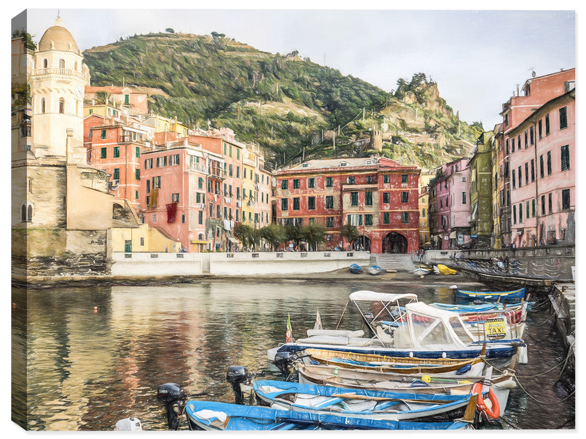 Cinque Terre Italy  - Painting Art Print - Waterproof Print