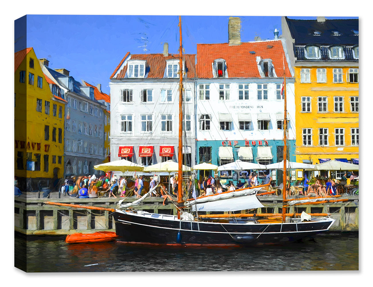 Copenhagen - Summer Time - Canvas Painting