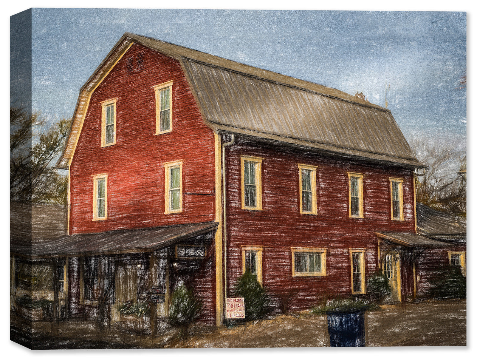 The Old Barn House - Fine Art Image on Canvas 