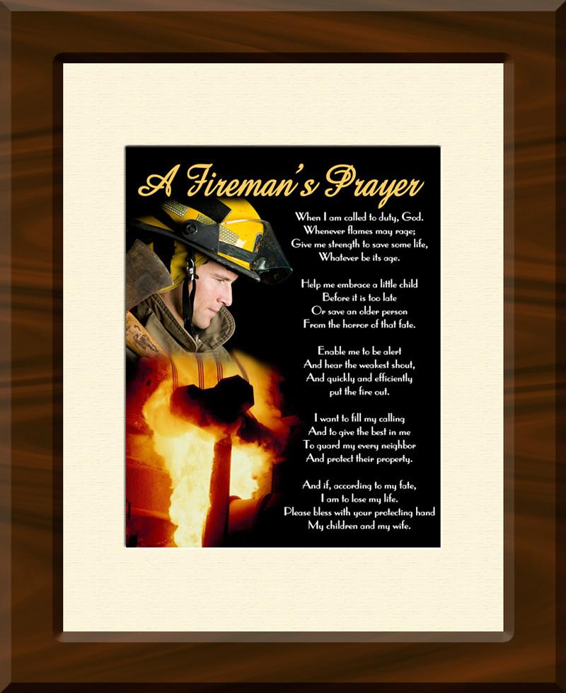 Fireman's Prayer II  - Framed