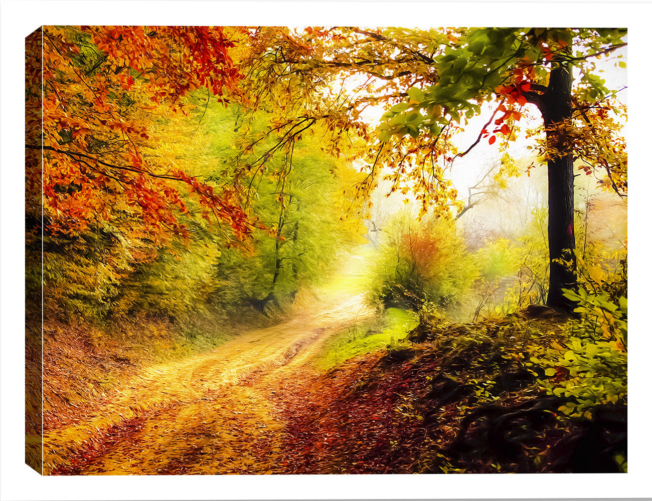 Morning Walk in the Fog  - Canvas Art Plus