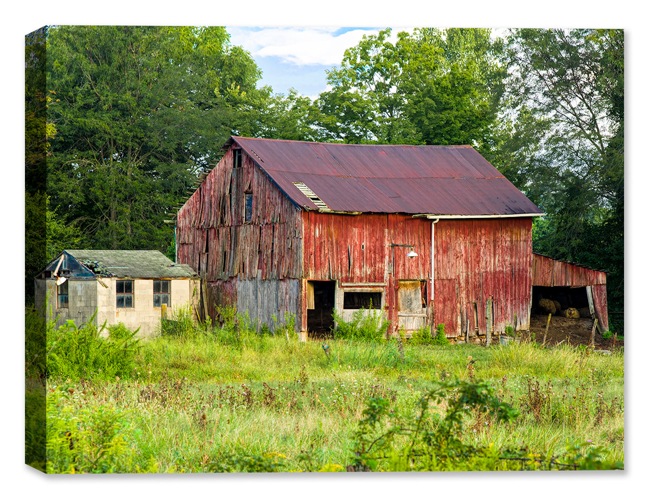 Image of Liberty Township Barn - printed on Canvas